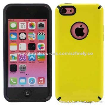 Hard Cases for iPhone 5C, Double Injection with Hole, Multi-color Matched